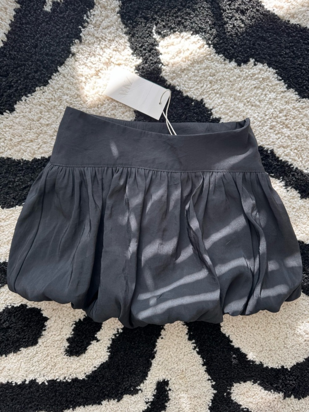 Zara Bubble Hem Mini Skirt